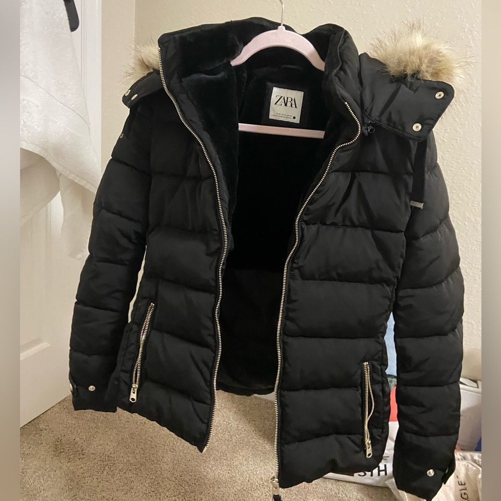 Zara black jacket size small